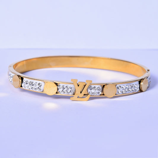 Womens Fashion 2025 New Elegant Design Gold Plated Bangles