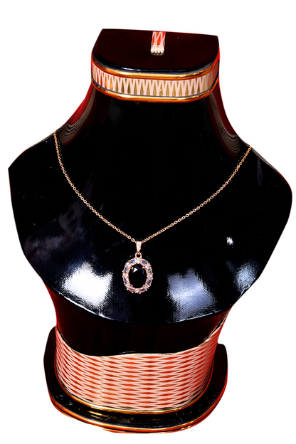 Saphire Cubic Necklace