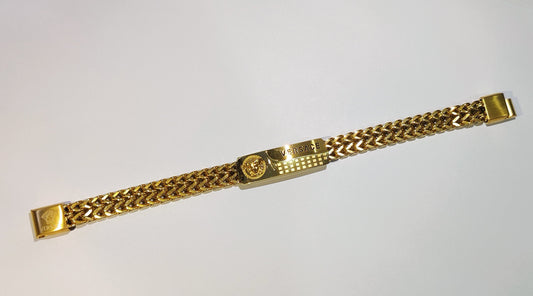 Men's Fashion 2025 Medusa Head Fancy Bracelet Gold Plated for Boy's & Men's