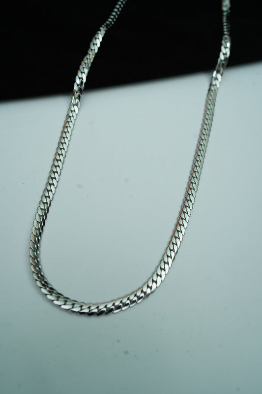 Men's Fashion 2025 Stainless Steel 3mm Silver Simple and Decent Chains for Boy's & Men's