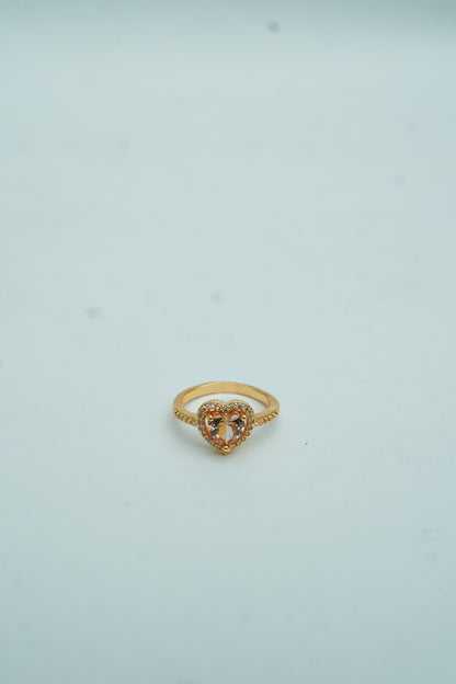 Fashion 2025 Heart Shaped Gold Ring