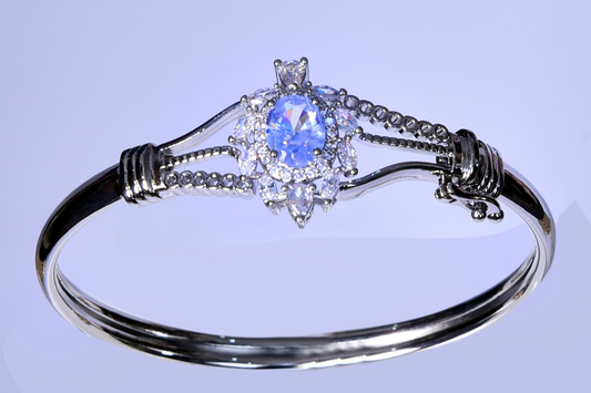 Cubic Zirconia Bangle Bracelet Article