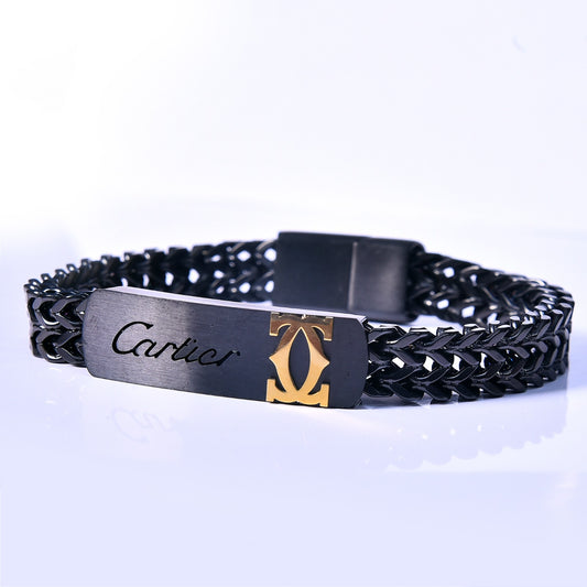 Men's Fashion 2025 Fancy Bracelet in Black Colour for Boys & Mens