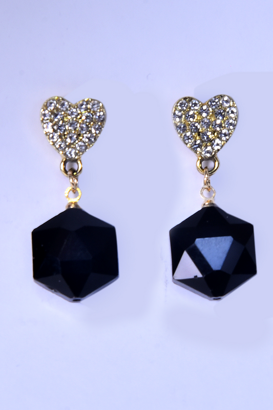 Black Gemstone Earrings